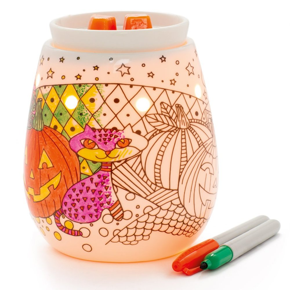Scentsy Tricks & Treats Retired Color It Yourself Warmer NEW